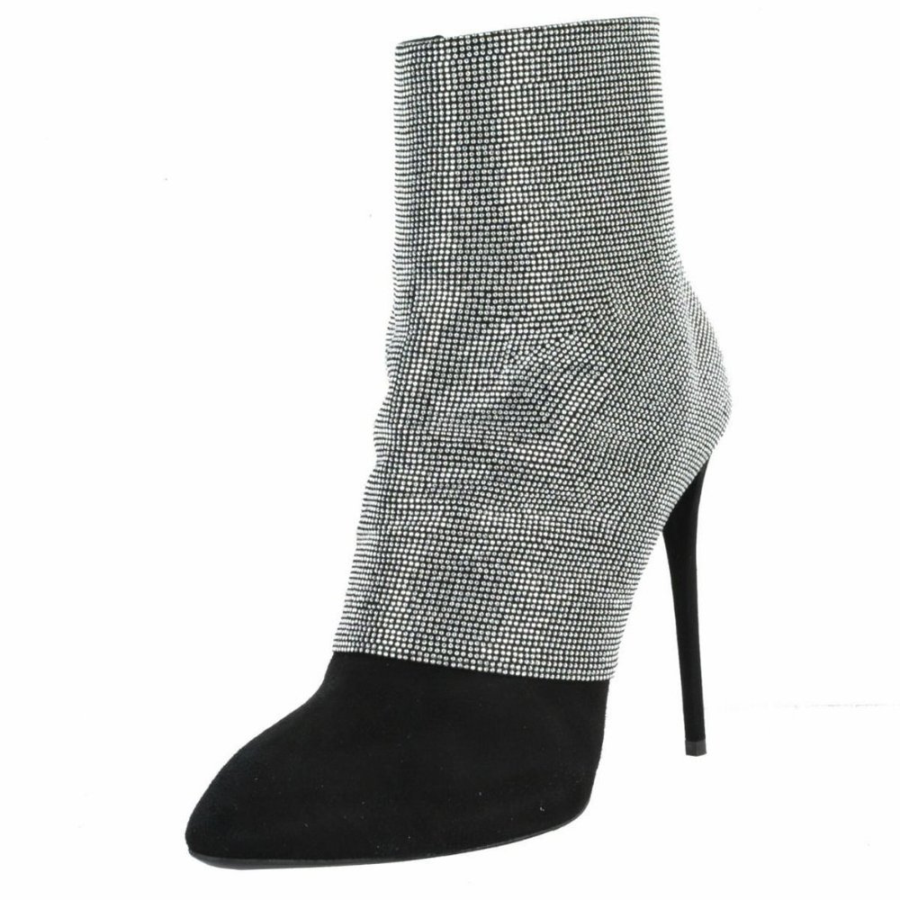 Giuseppe Zanotti Design Sparkle Leather AnkleBoots